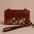 Scarlet Sage Crossbody Wristlet Wallet