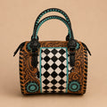 Mini Turquoise Rodeo Satchel