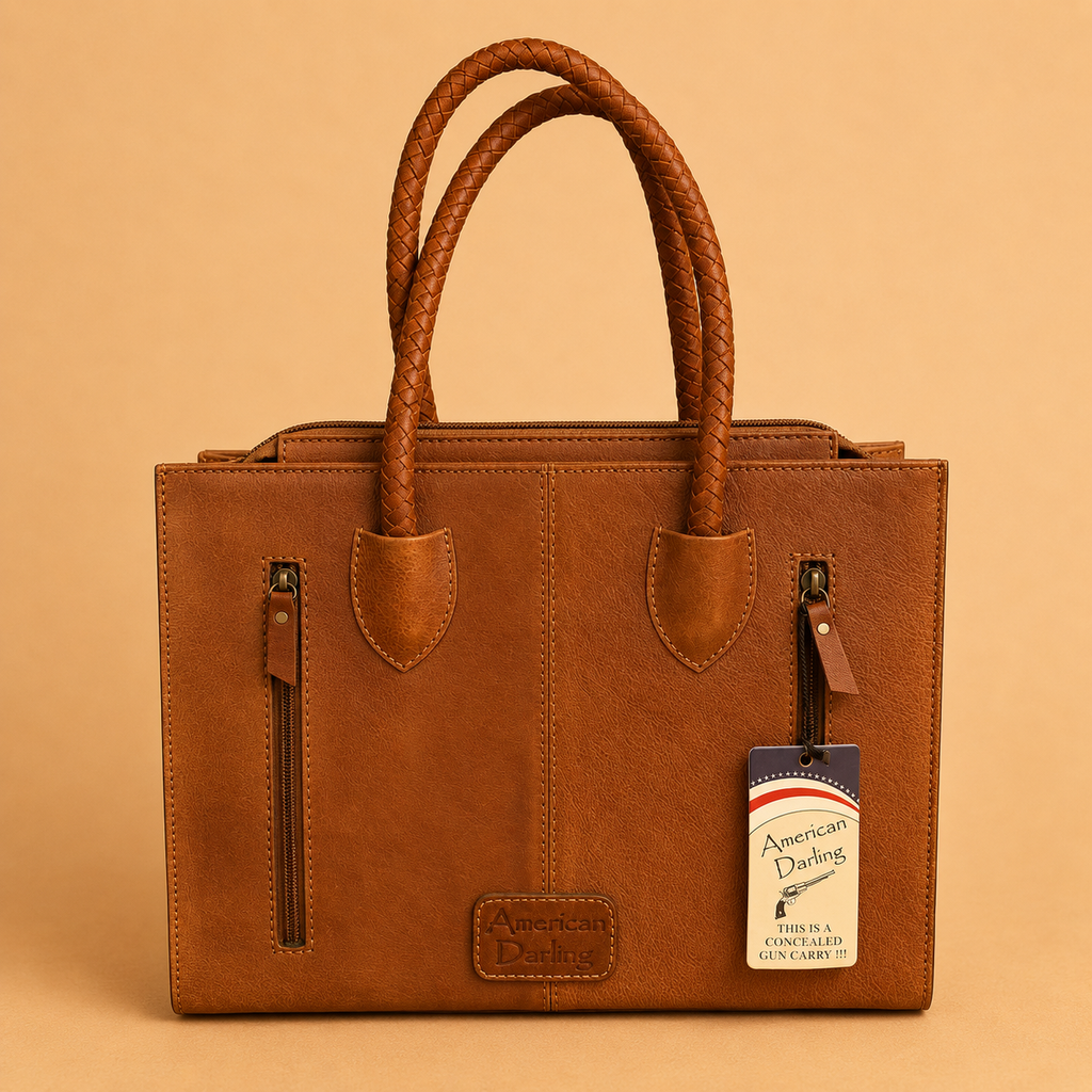 American Darling Wildflower Tooled Leather Tote