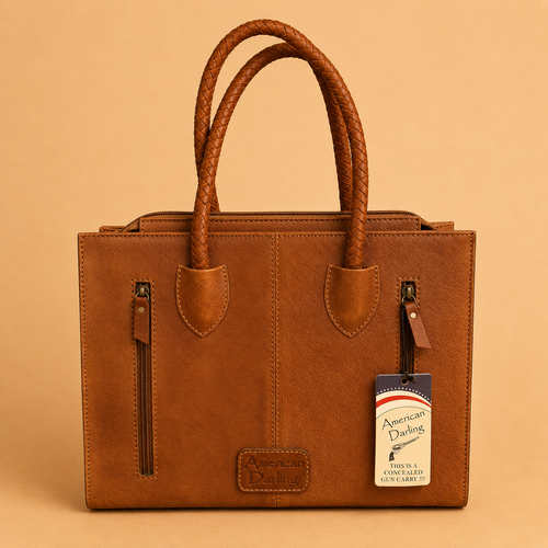 American Darling Wildflower Tooled Leather Tote