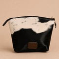 Midnight Cowhide Beauty Pouch
