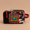 Scarlet Prairie Cowhide Travel Case
