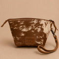 Prairie Cowhide Beauty Pouch