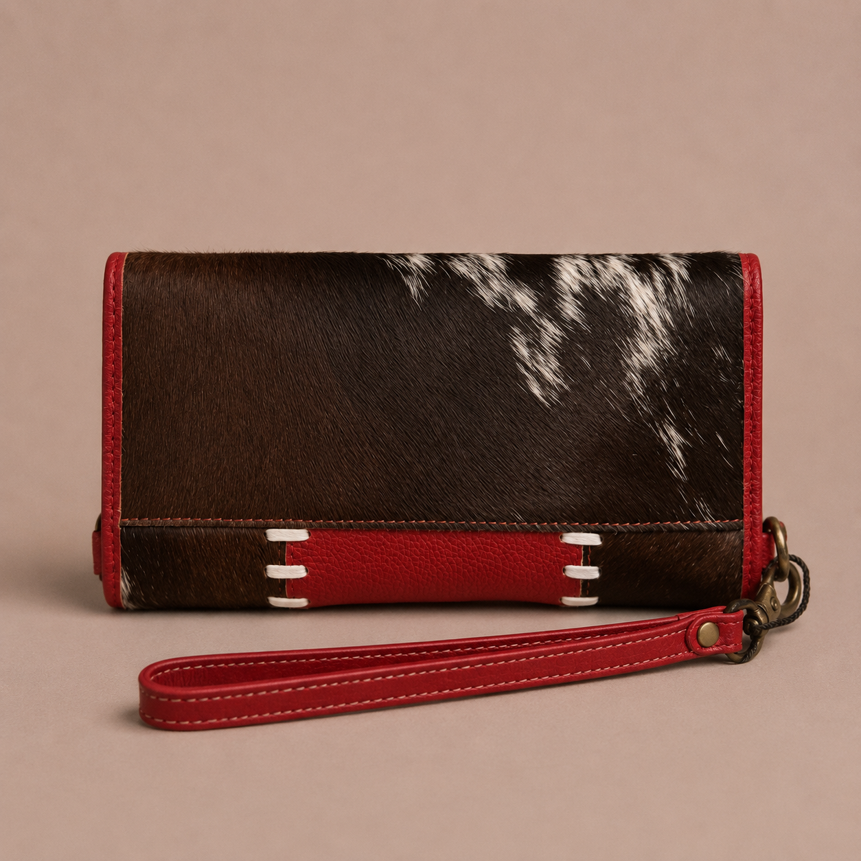 Ruby Ranch Whipstitch Wristlet
