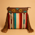 American Darling Saddle Blanket Fringe Satchel