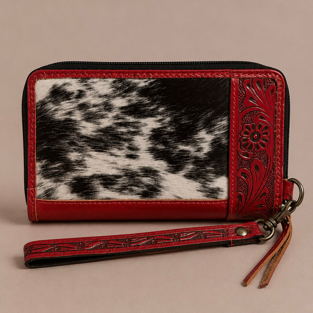 Crimson Canyon Zip Wallet