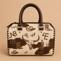 Branded Heritage Cowhide Speedy Bag