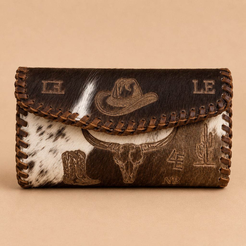 Branded Heritage Cowhide Wallet