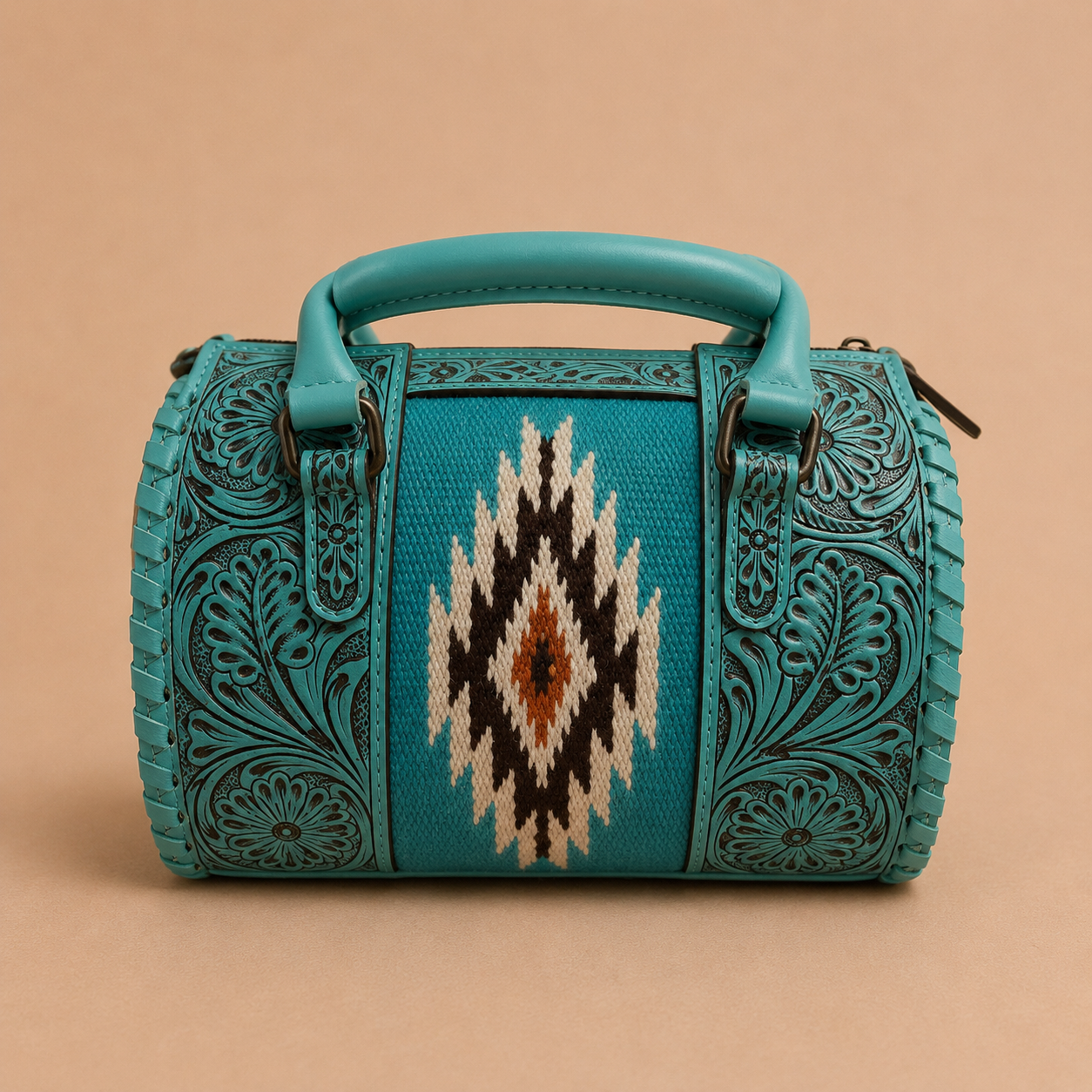 Mini Turquoise Mesa Weekender Bag