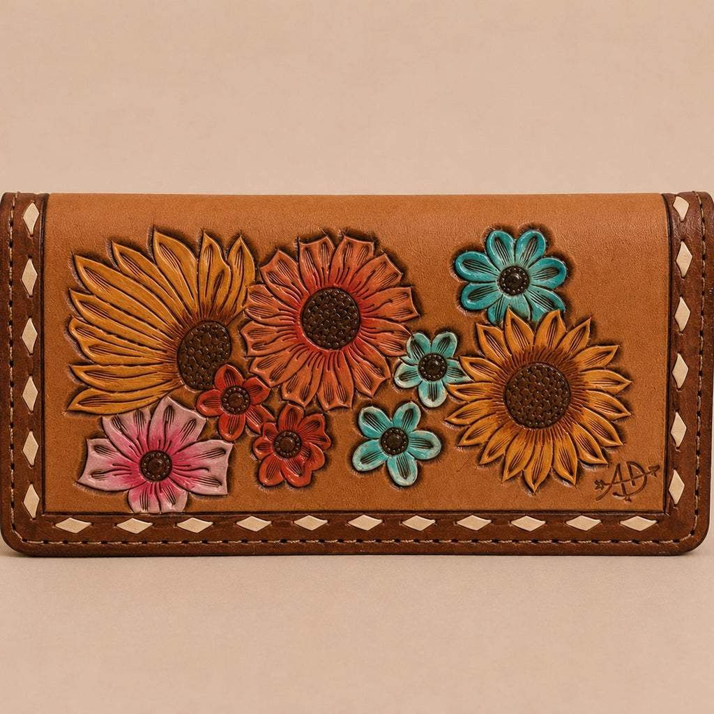 Wildflower Ranch Hand-Painted Wallet
