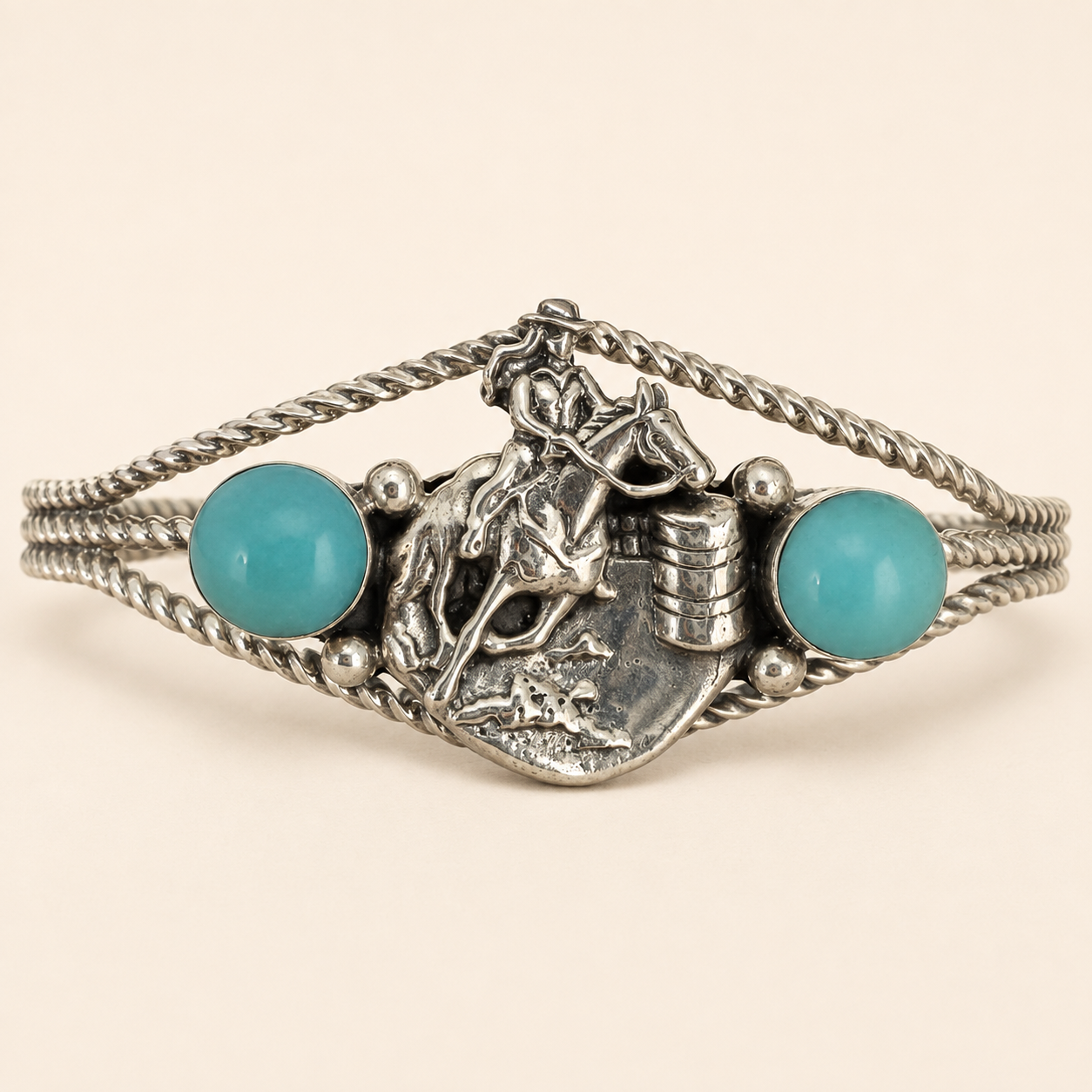 Chasing Glory Kingman Turquoise Barrel Racer Cuff