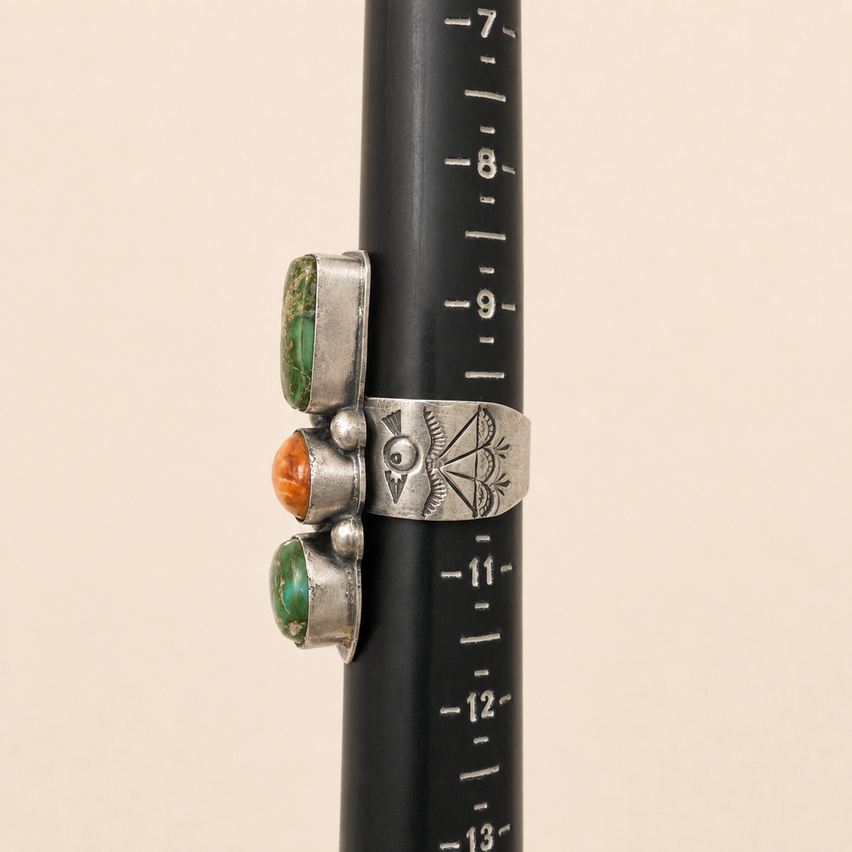 Desert Fire Sonoran Gold & Orange Spiny Oyster Ring
