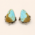 Desert Sky No. 8 Mine Turquoise Sterling Silver Earrings