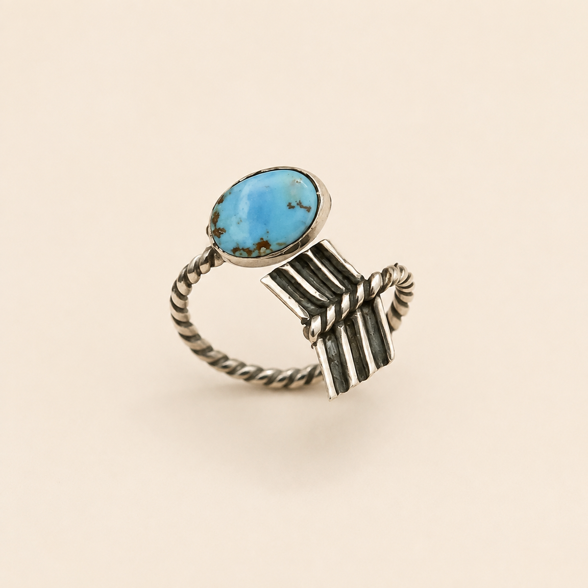 Golden Hills Horizon Sterling Silver Floater Ring