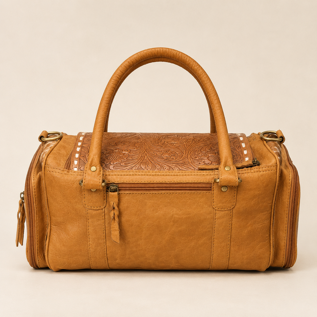 The Prince & Prairie Saddle Trail Cowhide Weekender