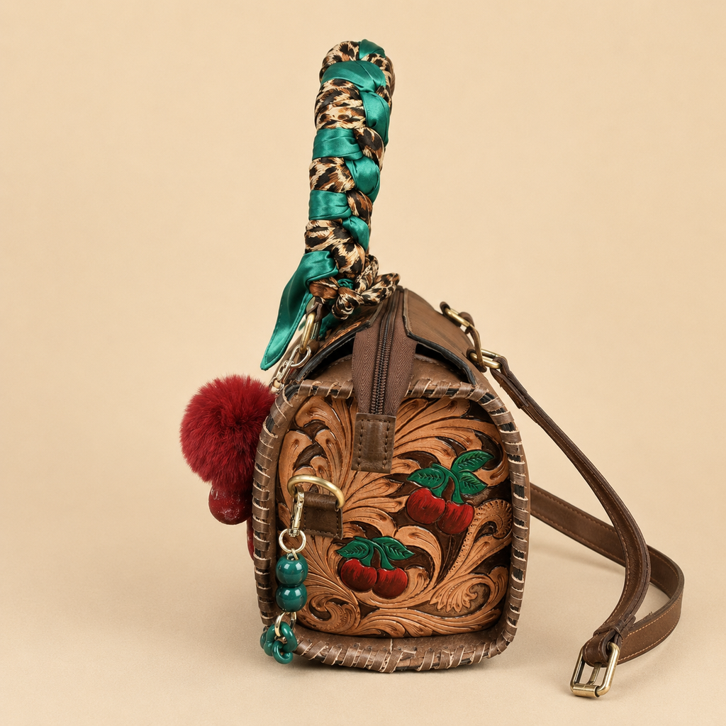 Lucky in Vegas Hand-Painted Leather Mini Speedy