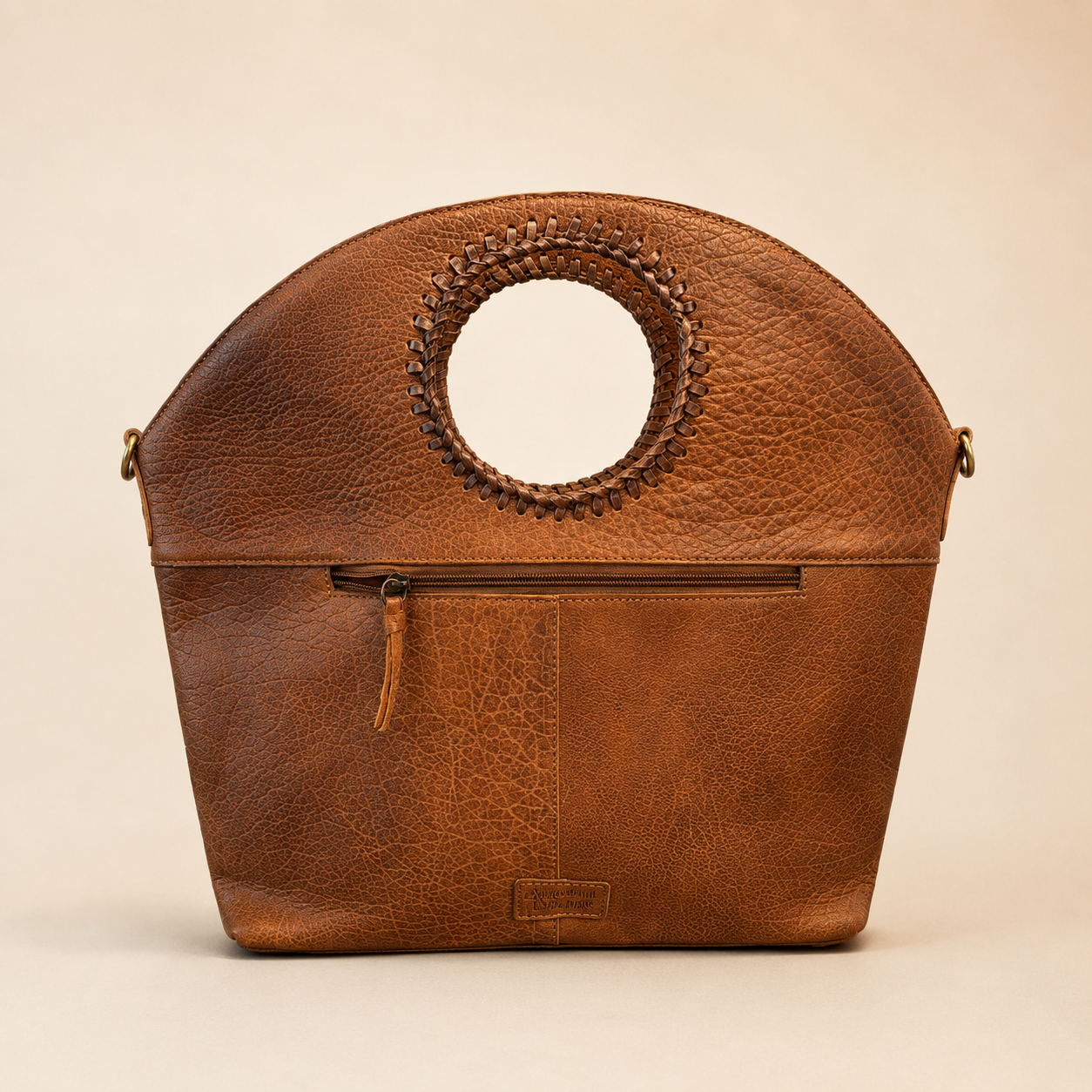 Prairie Sun Thunderbird Fringe Leather Tote