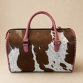 Prairie Rose Cowhide Large Weekender Speedy