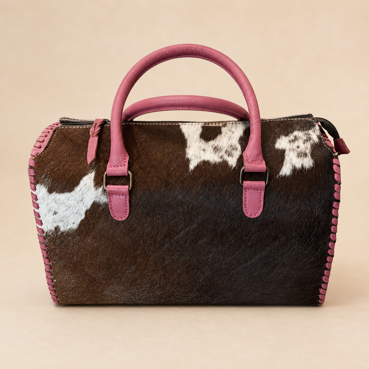 Prairie Rose Cowhide Large Weekender Speedy