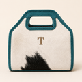 Turquoise Trail Trinity Ranch Cowhide Crossbody Clutch