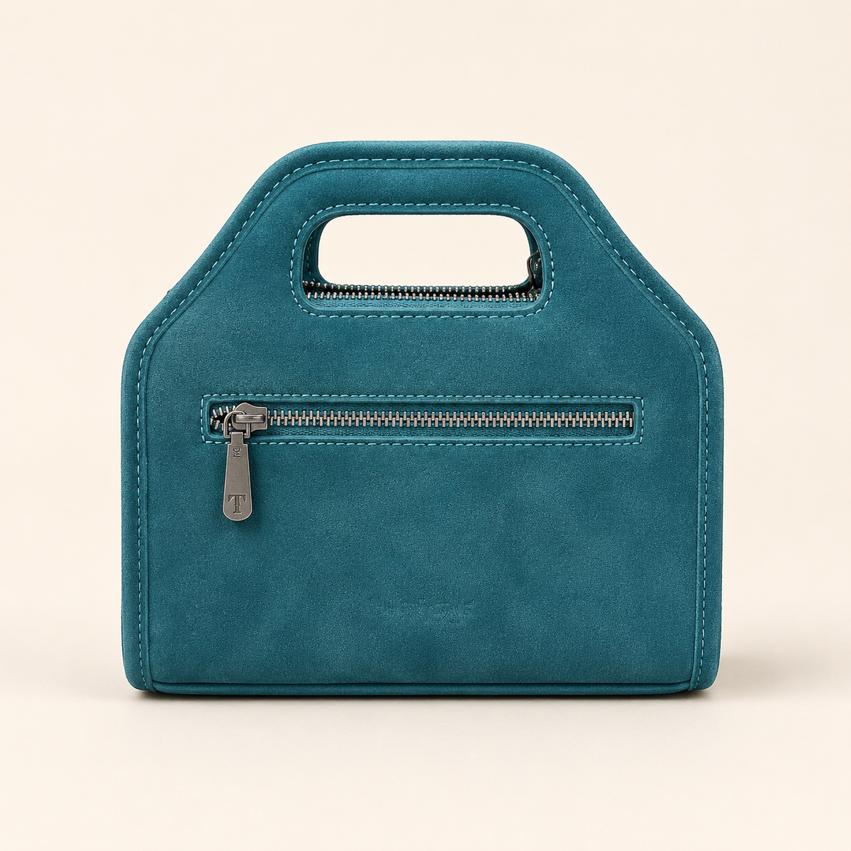Turquoise Trail Trinity Ranch Cowhide Crossbody Clutch