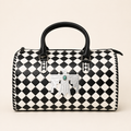 Thunderbird Trail Large Checkered Leather Speedy Weekender
