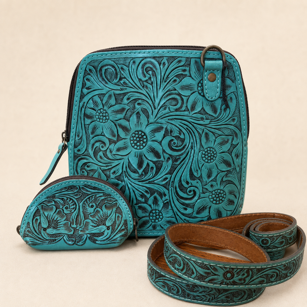 Turquoise Prairie Bloom American Darling Crossbody Set