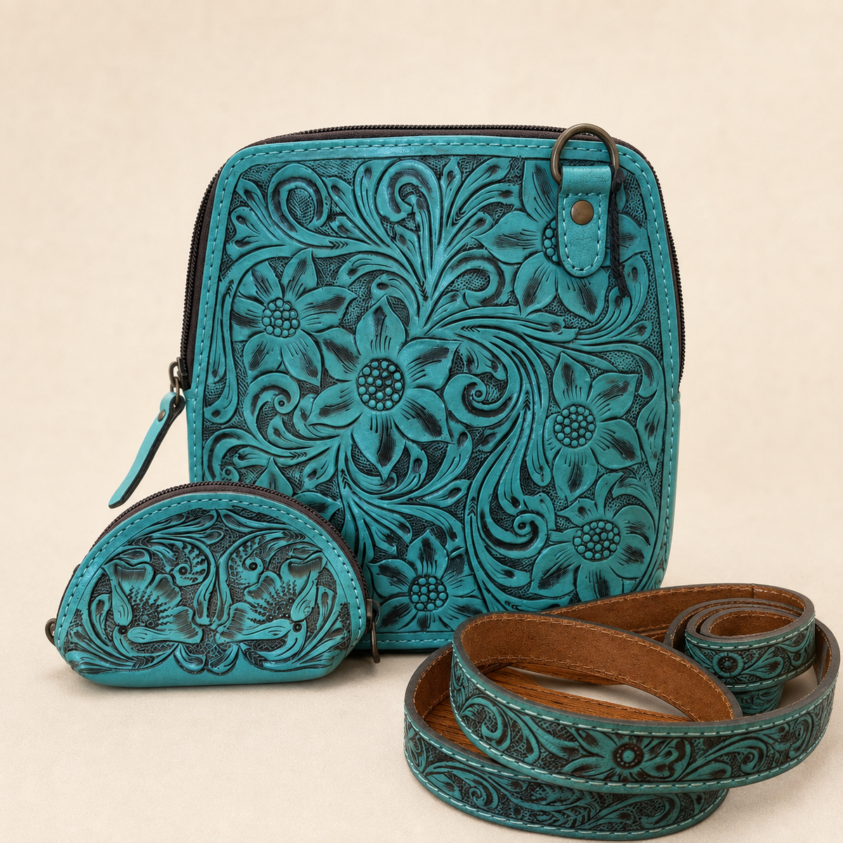 Turquoise Prairie Bloom American Darling Crossbody Set