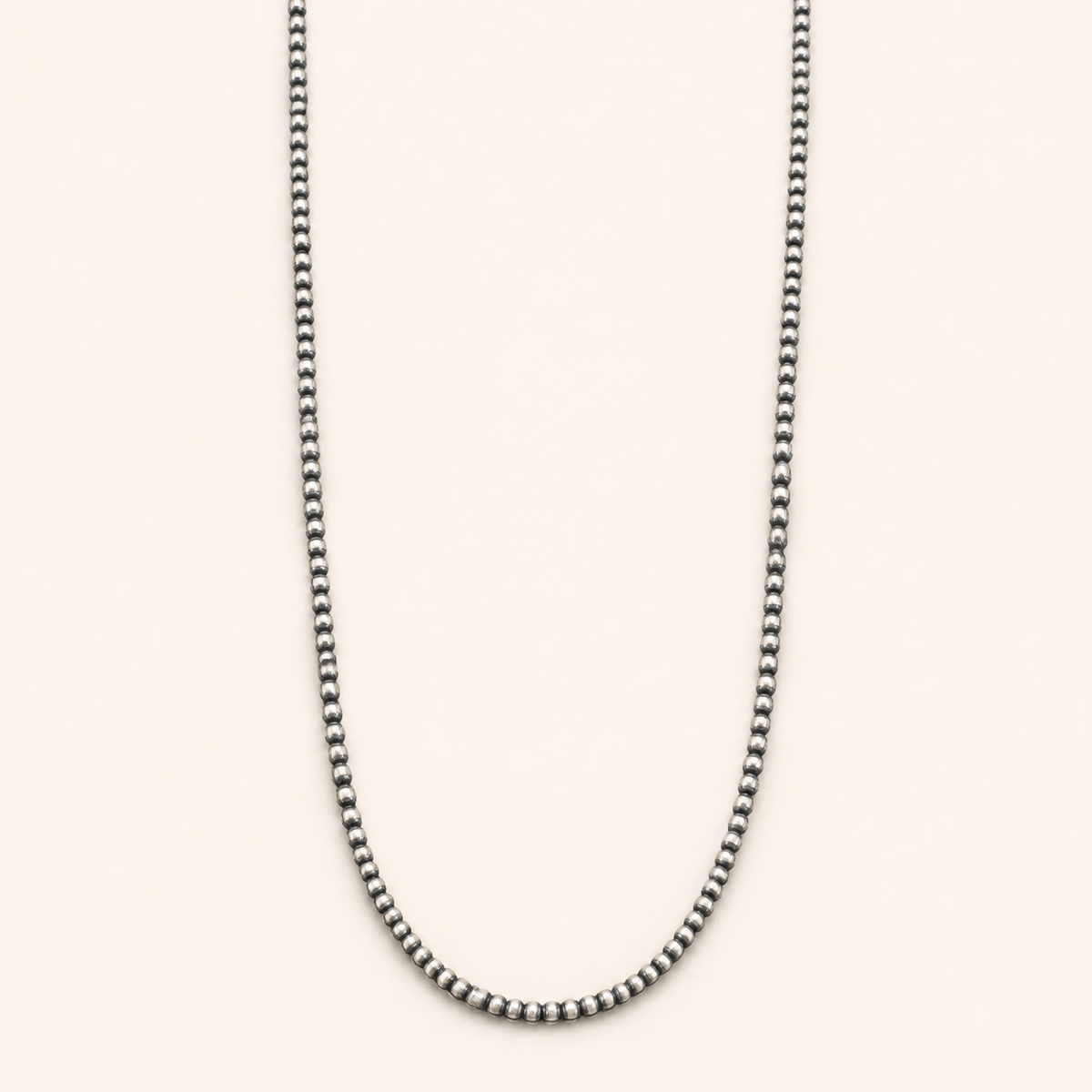 Prairie Classic 36-Inch 5mm Sterling Silver Native Pearl Necklace