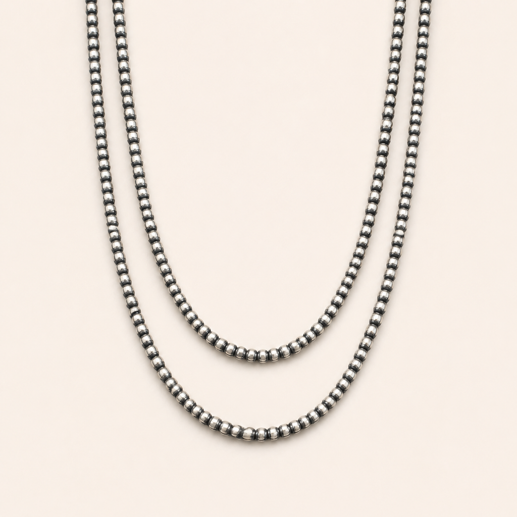 Prairie Classic 36-Inch 5mm Sterling Silver Native Pearl Necklace