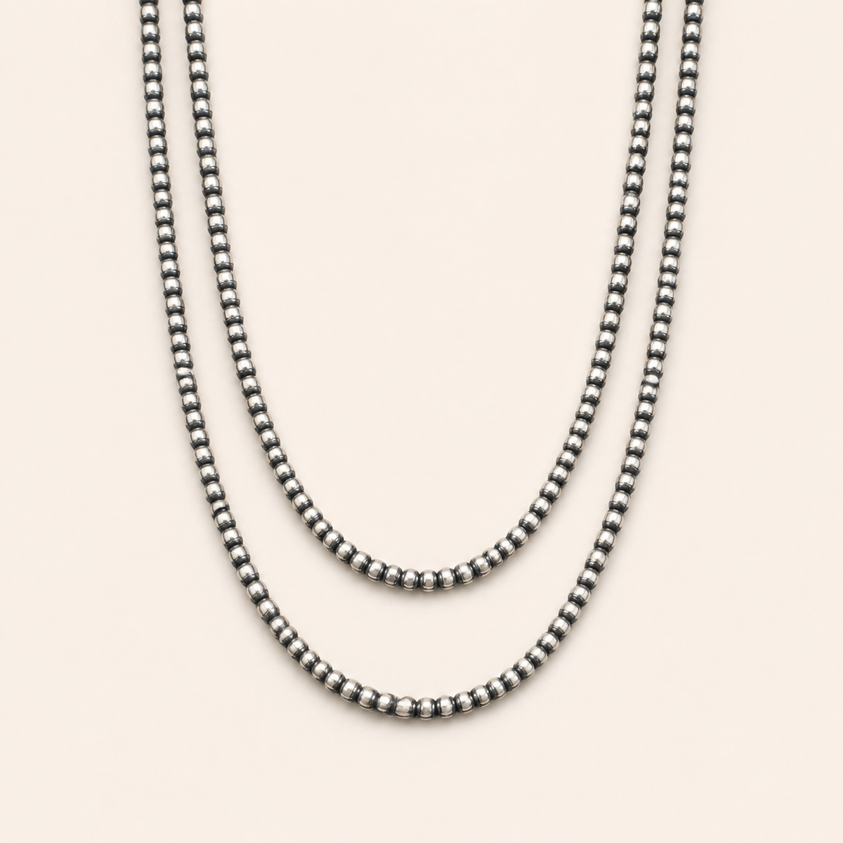 Prairie Classic 36-Inch 5mm Sterling Silver Native Pearl Necklace