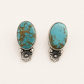 Prairie Skies Mine No. 8 Turquoise Sterling Silver Earrings