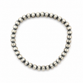 Little Prairie 3mm Handmade Sterling Silver Native Pearl Bracelet – 5″ Extra Petite