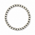 Little Prairie 4mm Handmade Sterling Silver Native Pearl Bracelet – 5″ Extra Petite