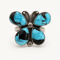 Prairie Wings Turquoise Butterfly Statement Ring