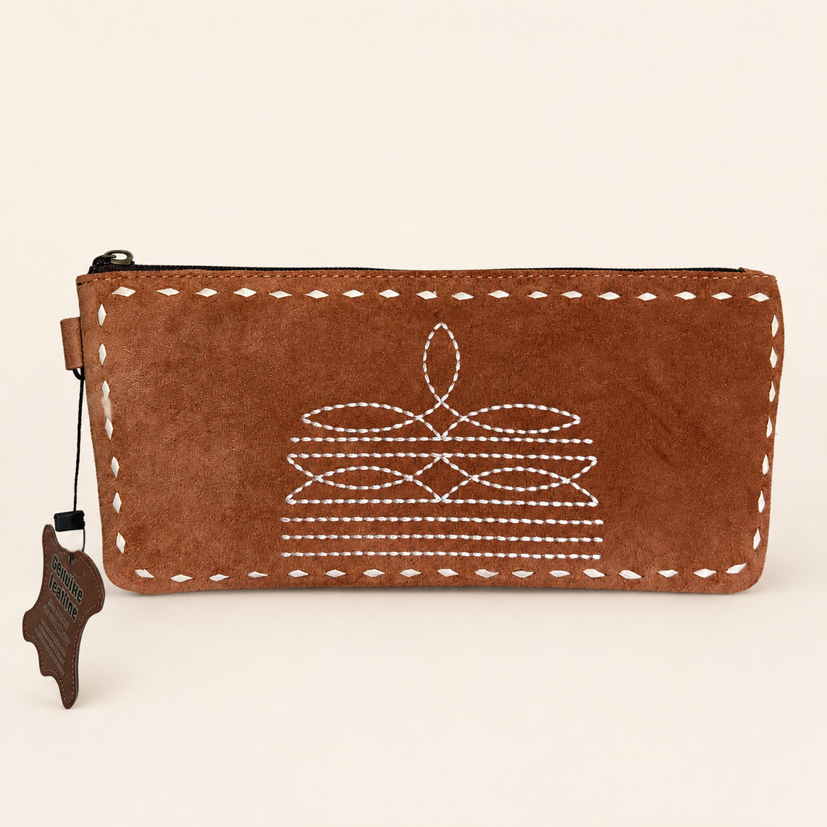 The Prairie Boot-Stitch Cosmetic Pouch & Wristlet