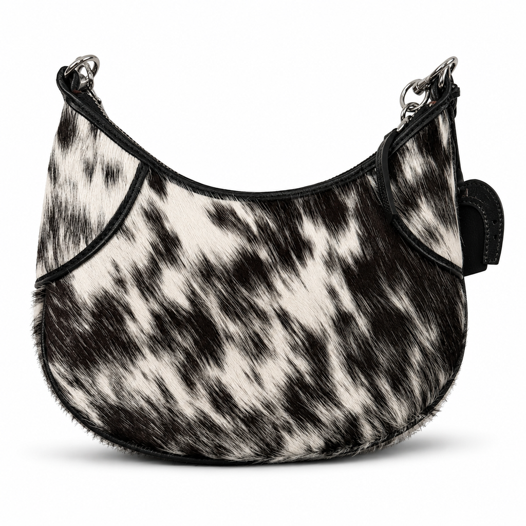 The Midnight Prairie Cowhide Convertible Hobo