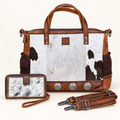 The High Plains Convertible Cowhide Tote & Wallet Bundle
