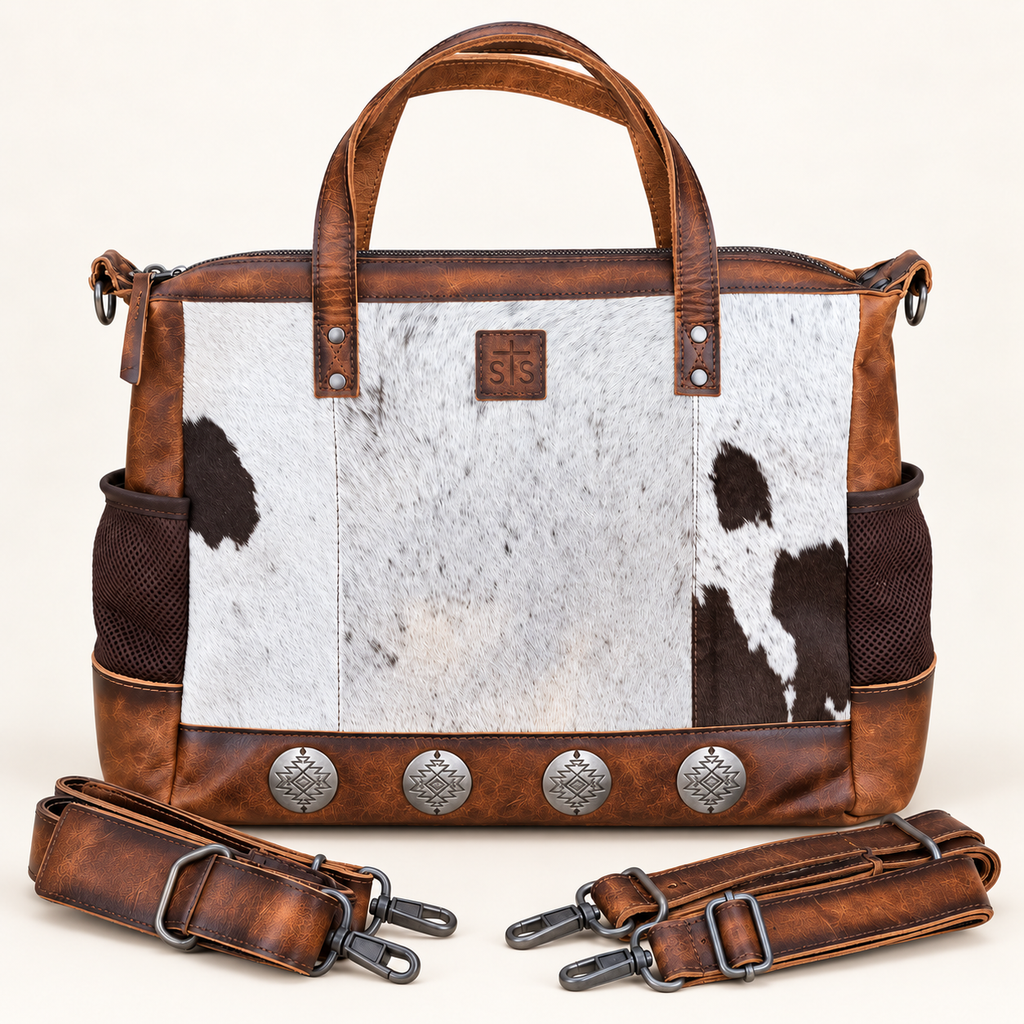 The High Plains Convertible Cowhide Tote Backpack