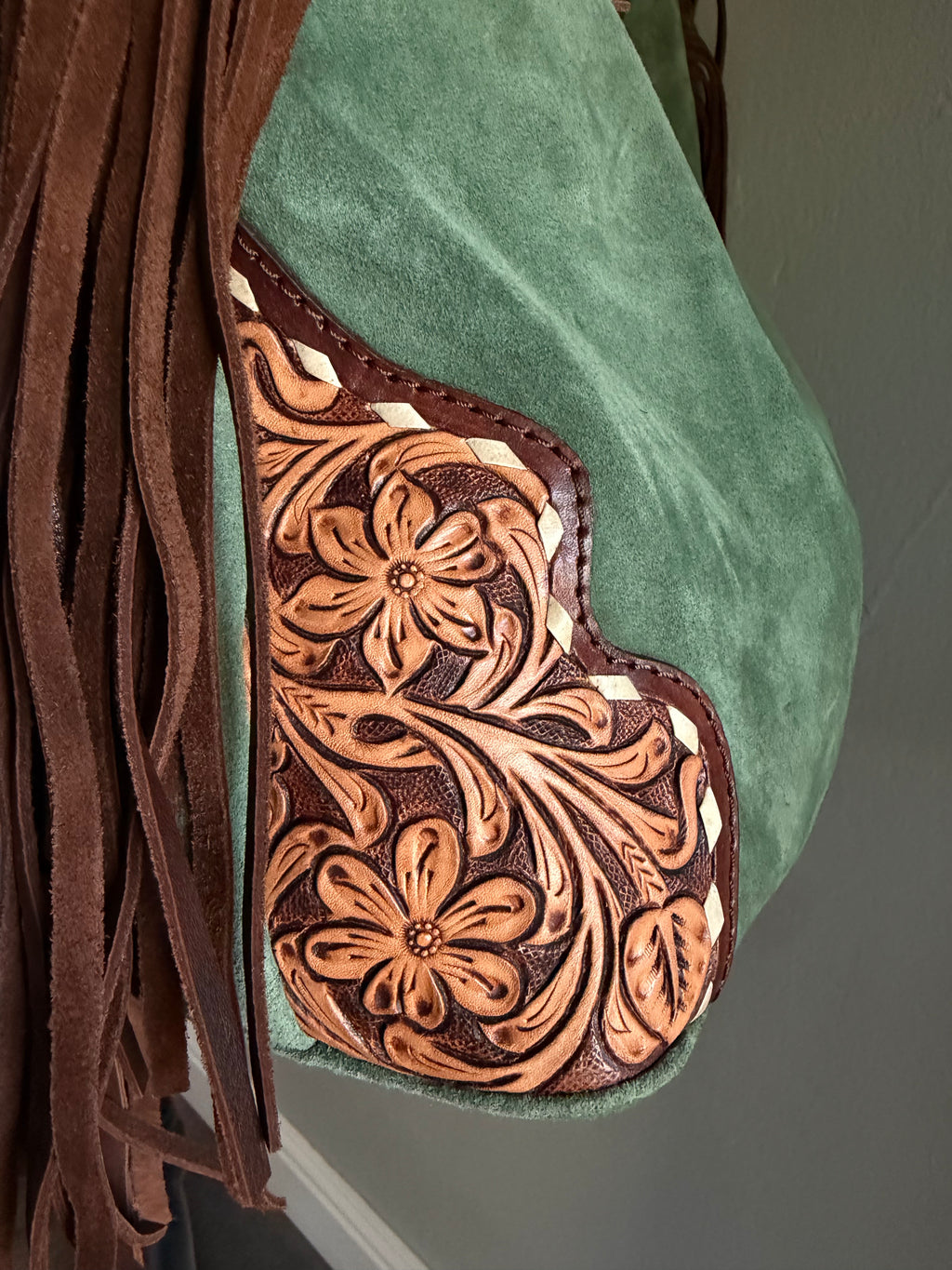 Sagebrush Darling Hand-Tooled Leather Concealed Carry Hobo
