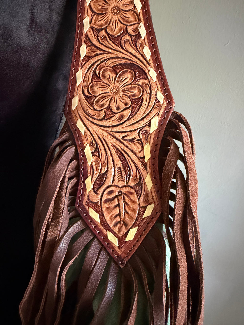 Sagebrush Darling Hand-Tooled Leather Concealed Carry Hobo