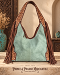 Sagebrush Darling Hand-Tooled Leather Concealed Carry Hobo