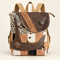 Prairie Mosaic Leather & Cowhide Backpack