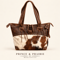 The Estate Cowgirl Italian Leather & Cowhide Tote