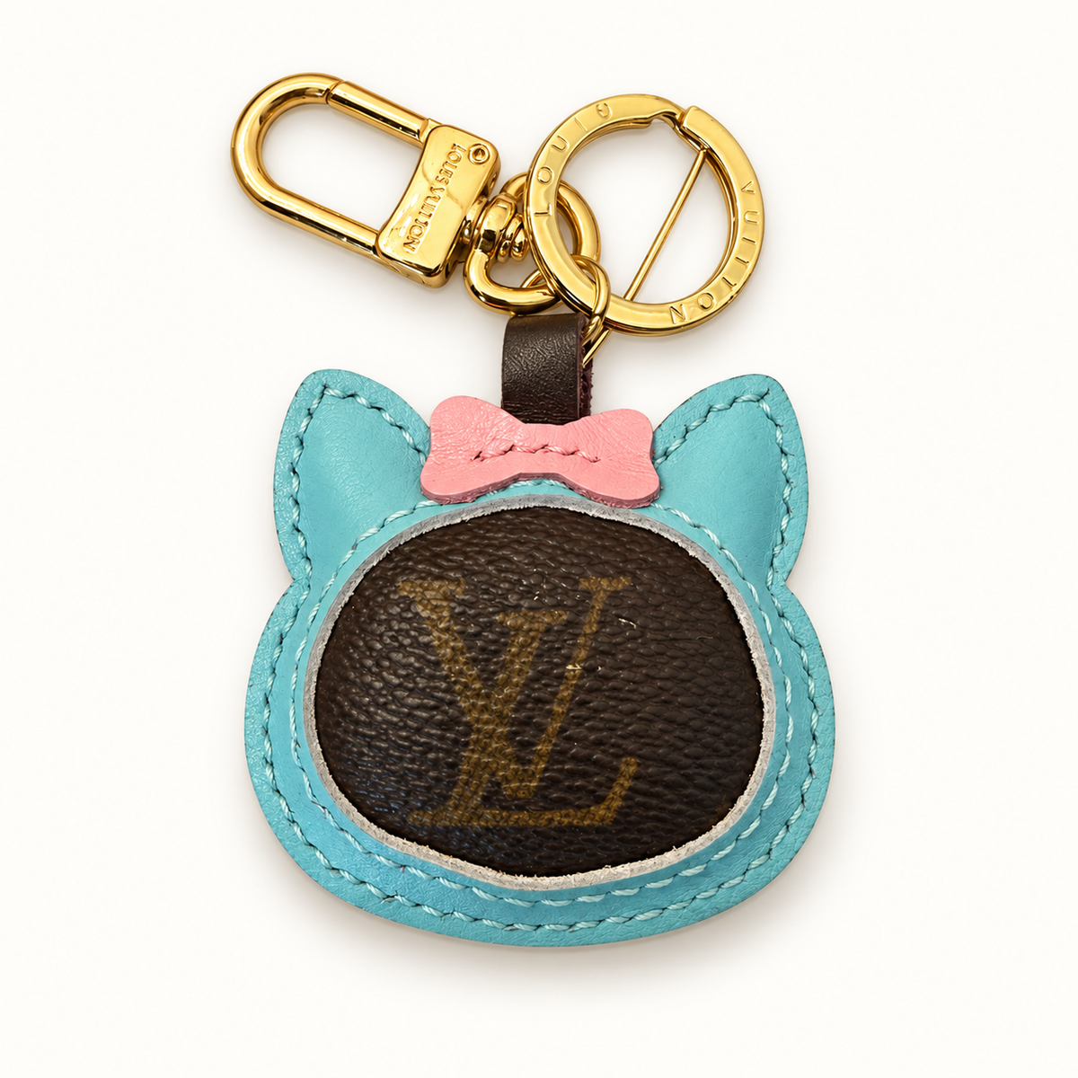 Hello Kitty Purse Charm with Authentic Louis Vuitton Monogram Canvas